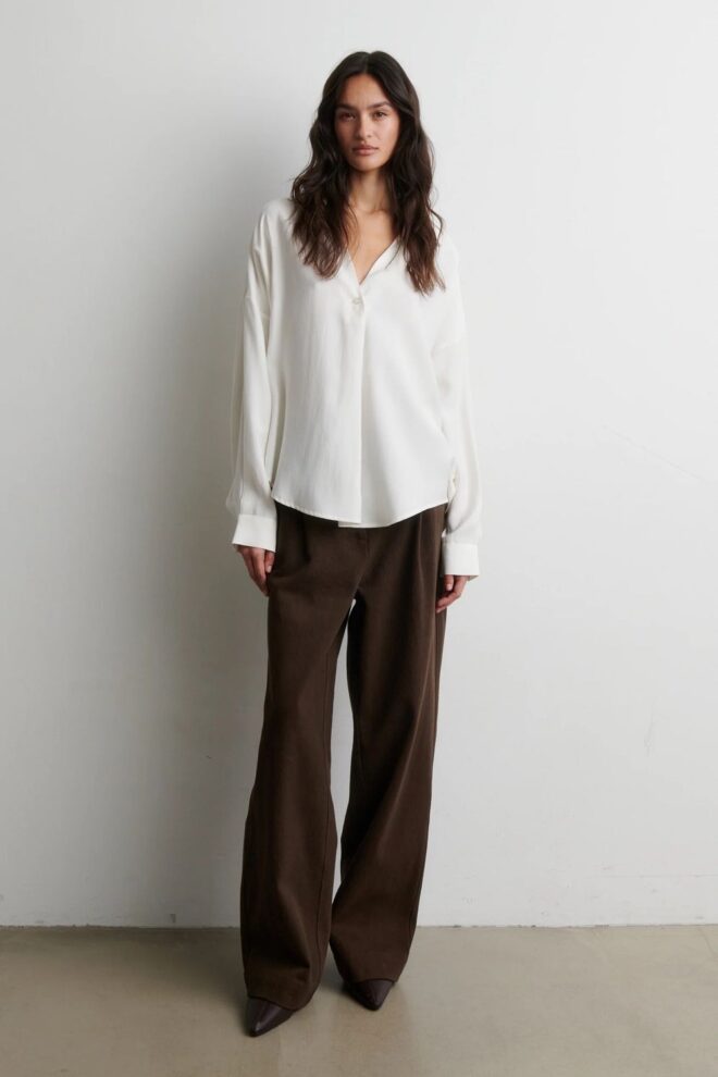 BLUSE TIMELINE BLOUSE EGRET