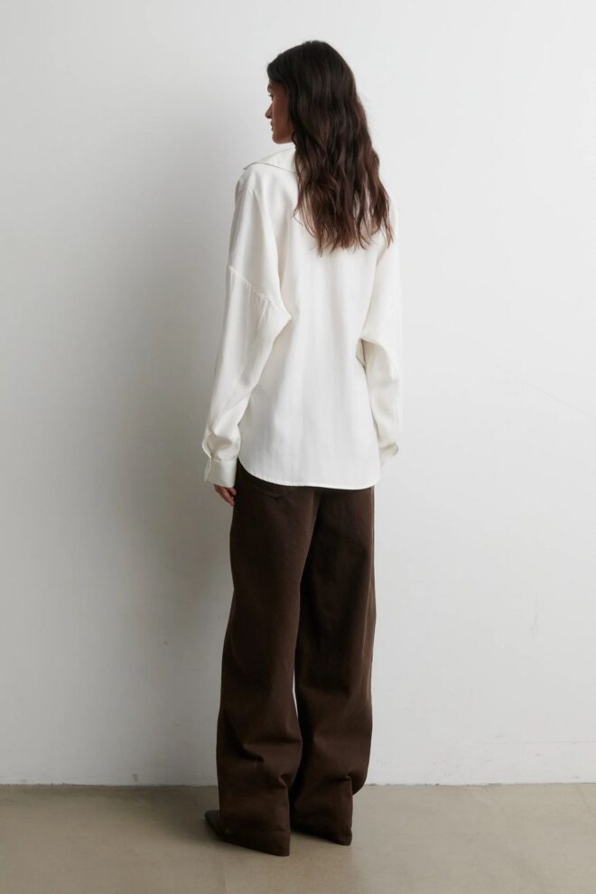 BLUSE TIMELINE BLOUSE EGRET