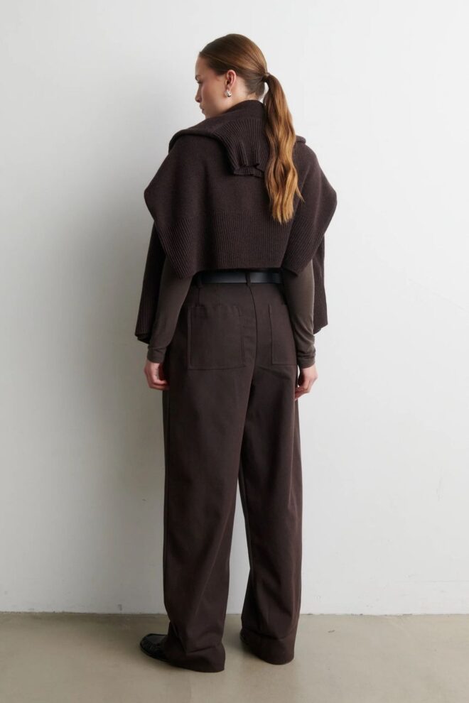 SHIRT MATIMA O-NECK BROWN