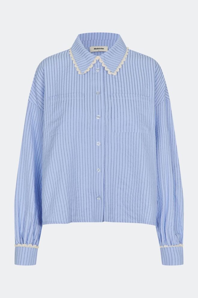 BLUSE DANJAMD SHIRT BLUE WHITE