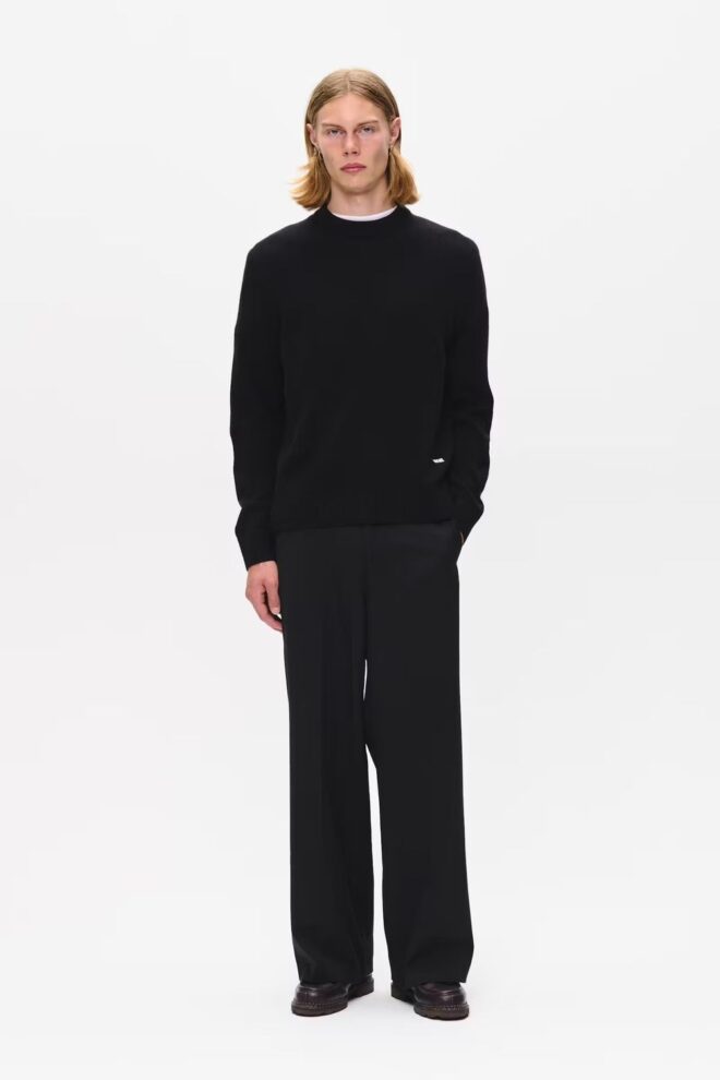PULLOVER WWLOGO CREW NECK BLACK