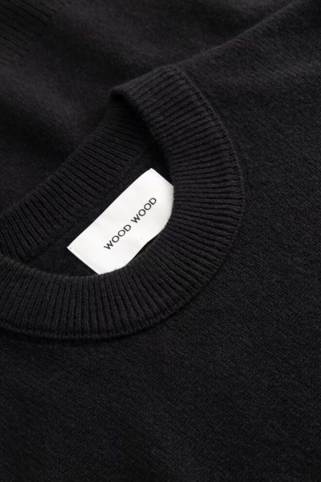 PULLOVER WWLOGO CREW NECK BLACK