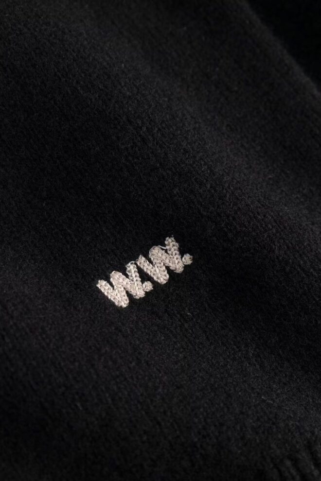 PULLOVER WWLOGO CREW NECK BLACK