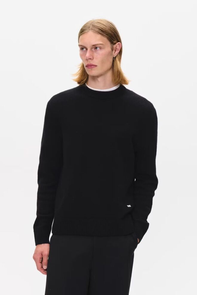 PULLOVER WWLOGO CREW NECK BLACK