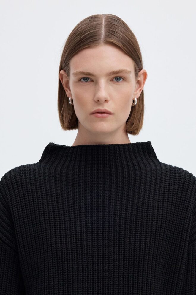 PULLOVER 16097300 SLWELMA LS BLACK