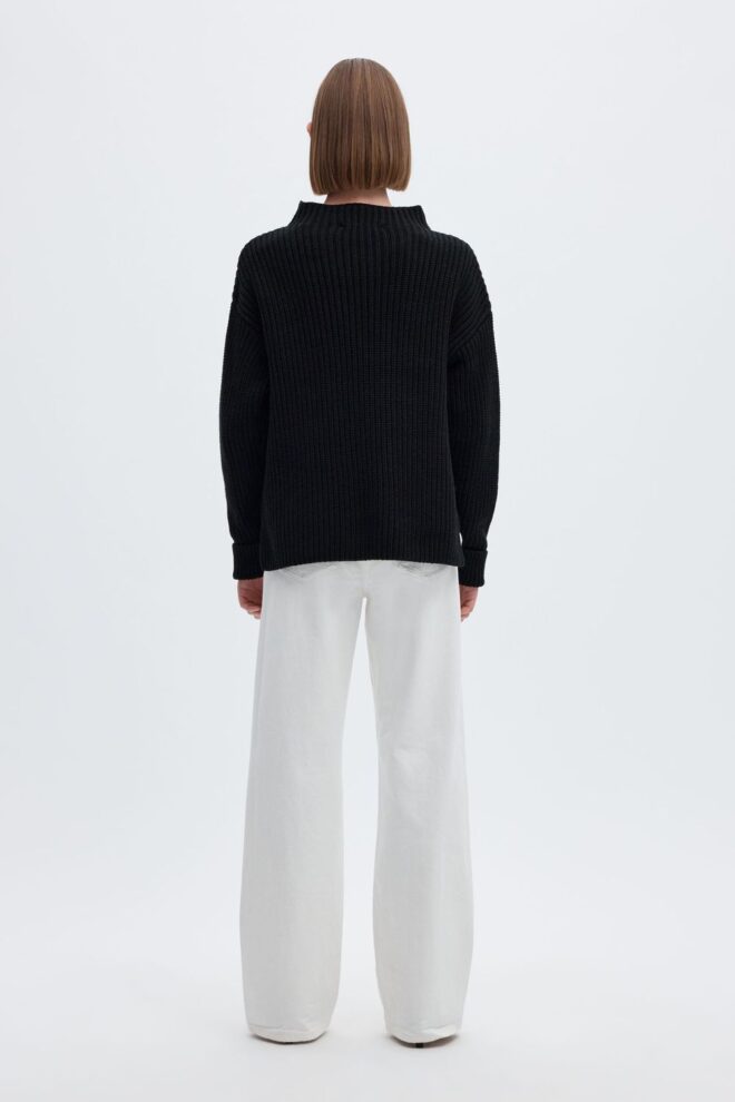 PULLOVER 16097300 SLWELMA LS BLACK