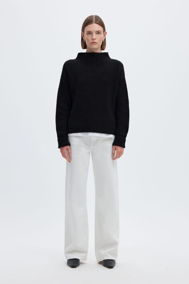 PULLOVER 16097300 SLWELMA LS BLACK