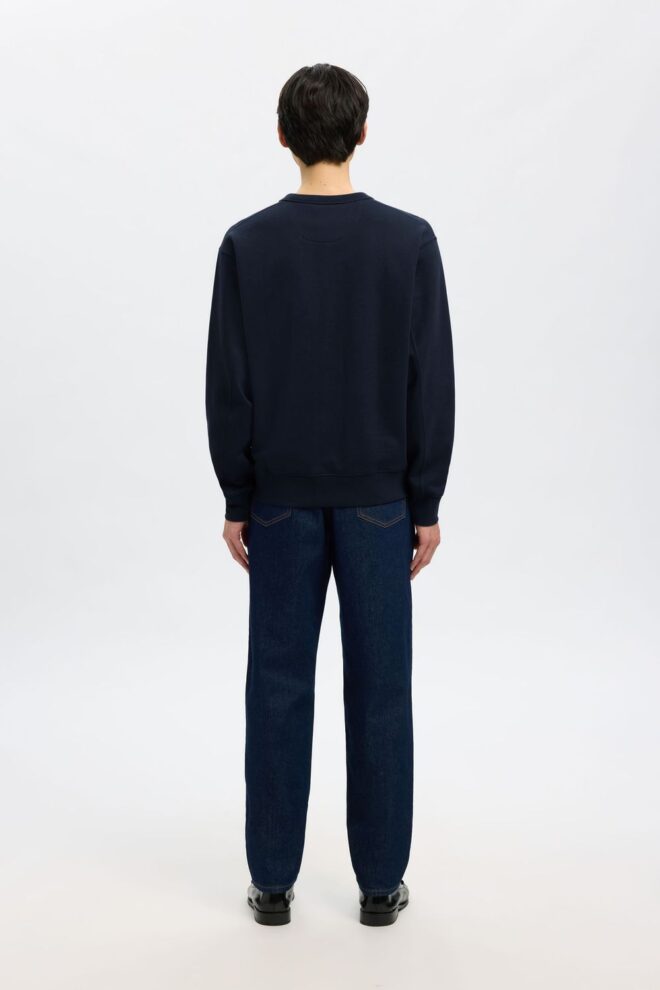 SWEATER 16099829 SLMRELAXLUKE LS SAPPHIRE