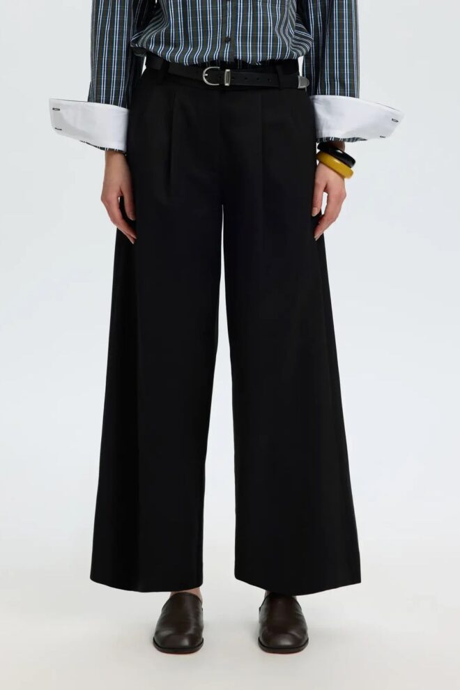 HOSE 16102374 SLWEXTRA WIDE PANT BLACK