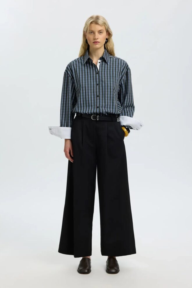 HOSE 16102374 SLWEXTRA WIDE PANT BLACK