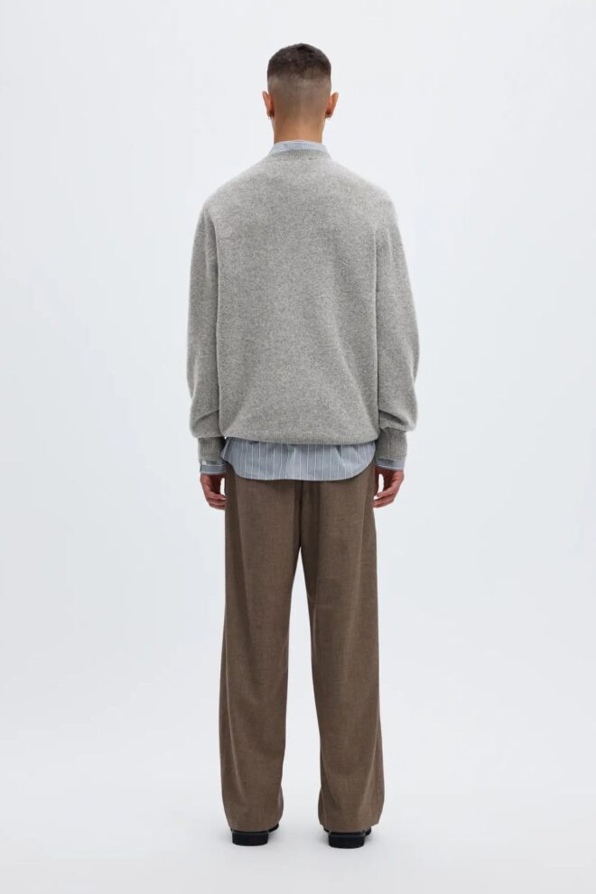 PULLOVER 1609495 ANRRAGI LS KNIT MEDIUM GREY