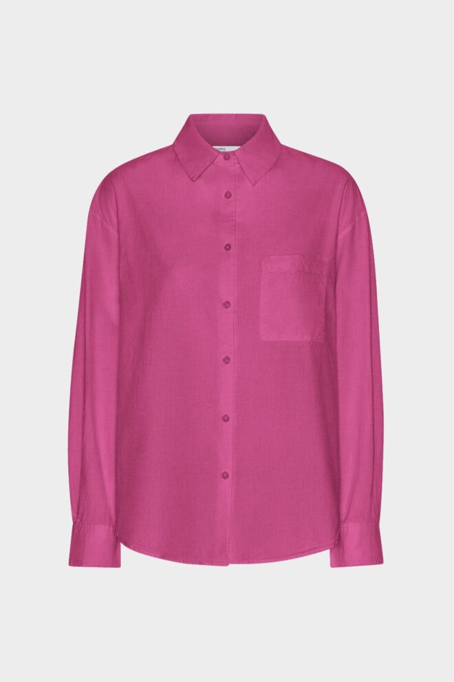 BLUSE ORGANIC OVERSIZED SHIRT BUBBLEGUM