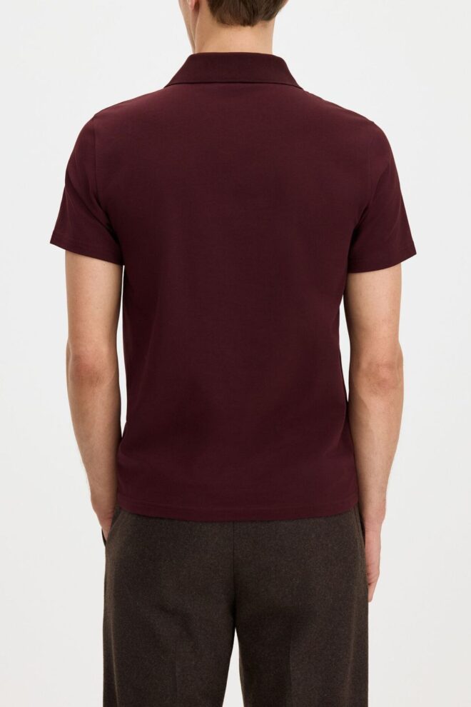 POLO 28909 STRETCH COTTON POLO BURGUNDY