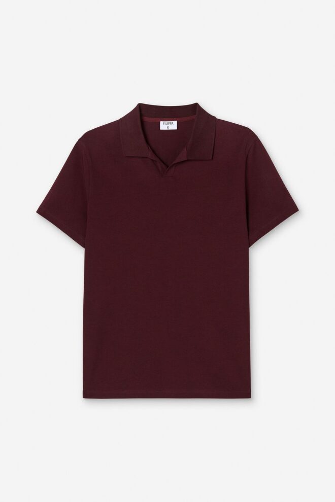 POLO 28909 STRETCH COTTON POLO BURGUNDY