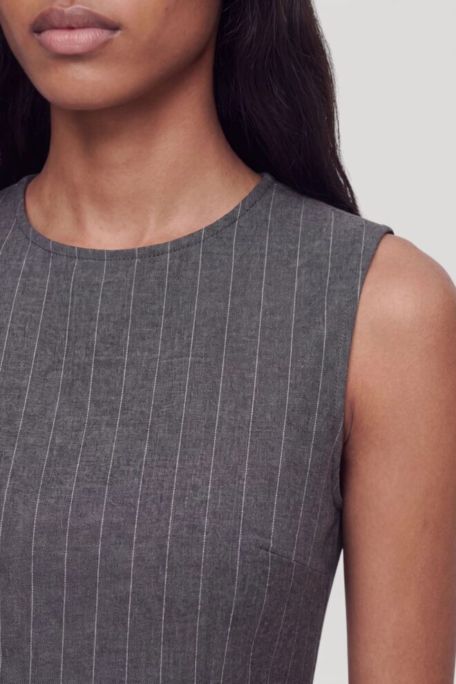 KLEID FRANCA DRESS GREY PIN