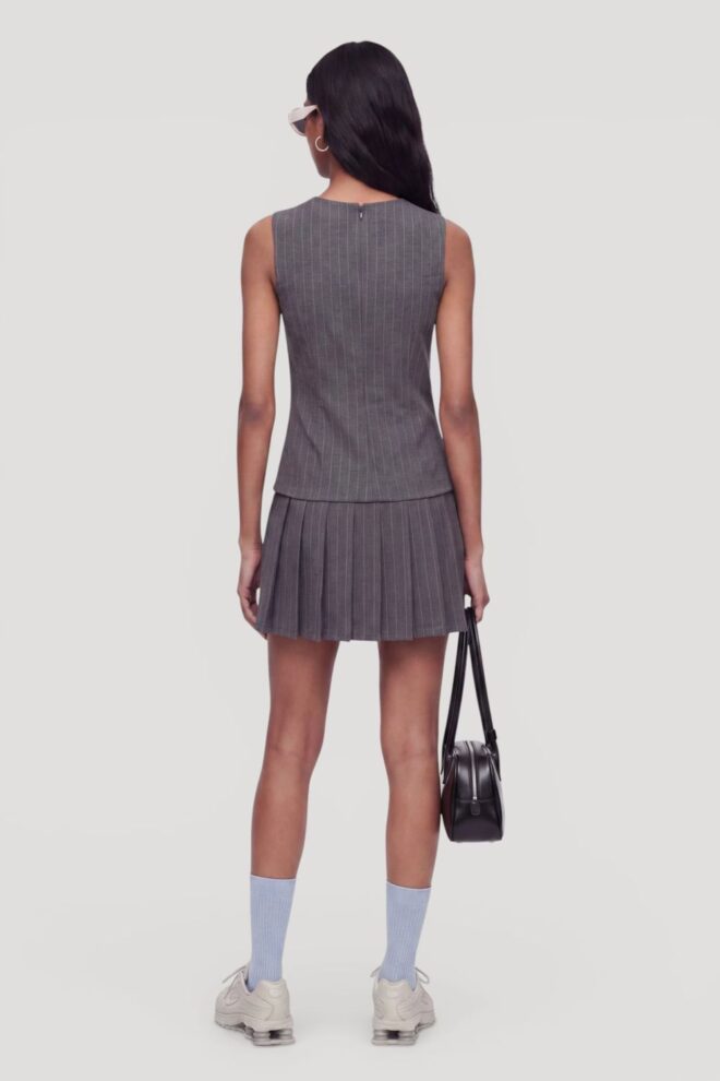 KLEID FRANCA DRESS GREY PIN