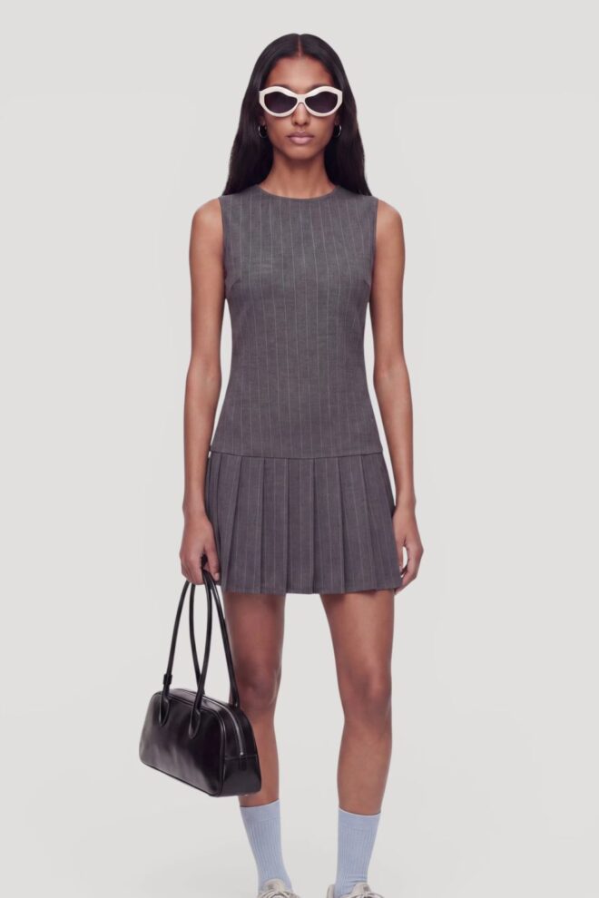KLEID FRANCA DRESS GREY PIN