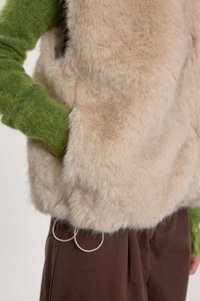 JACKE PIPER VEST SILVER GREY
