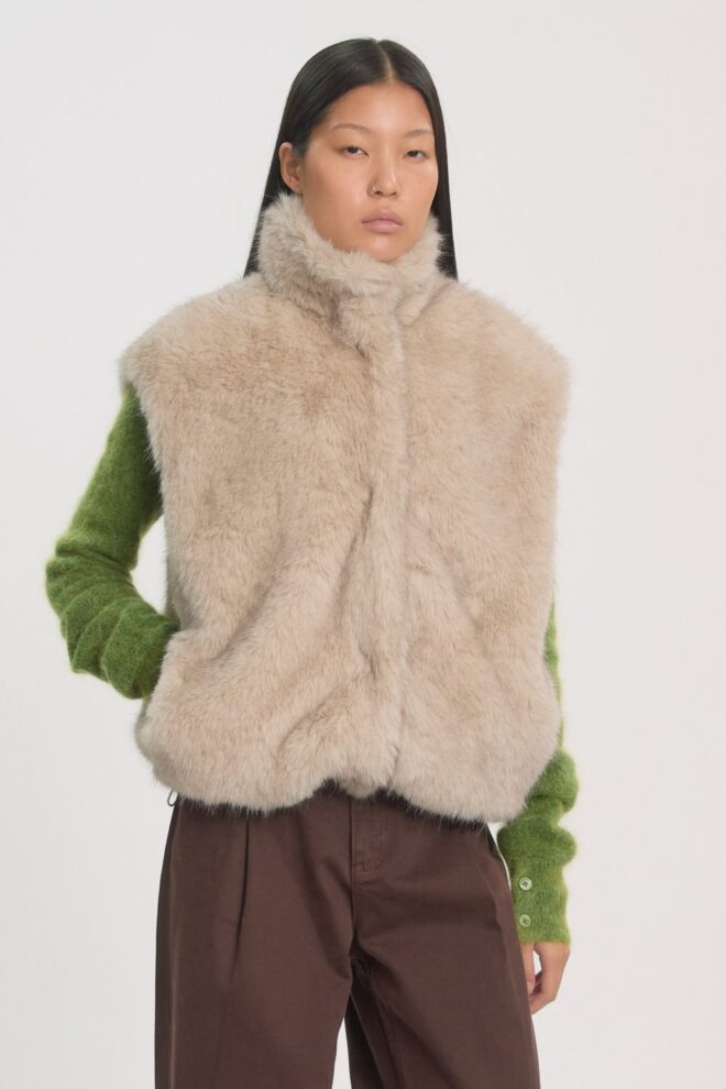 JACKE PIPER VEST SILVER GREY