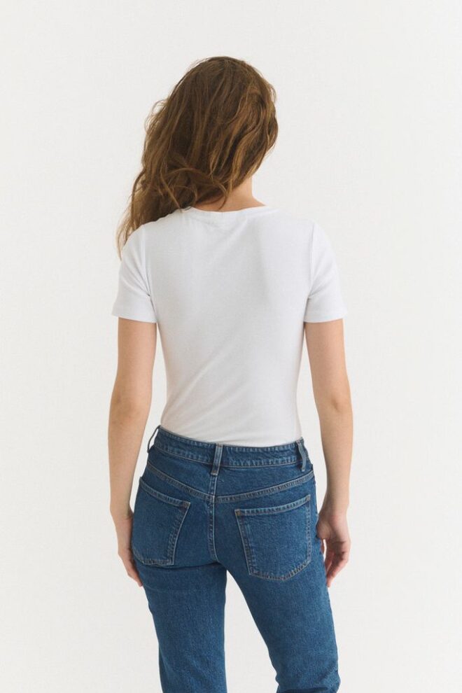 SHIRT LUDMILLA SS O-NECK WHITE