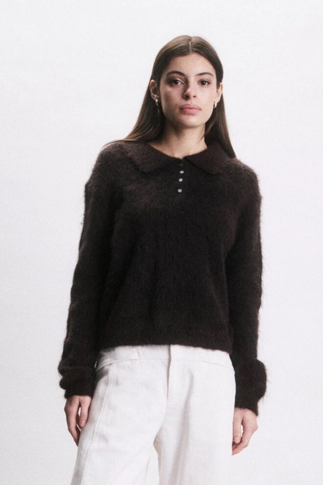 PULLOVER REMY POLO CHOCOLAT
