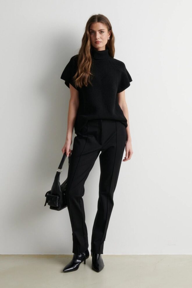 PULLOVER ETTAS KNIT VEST BLACK
