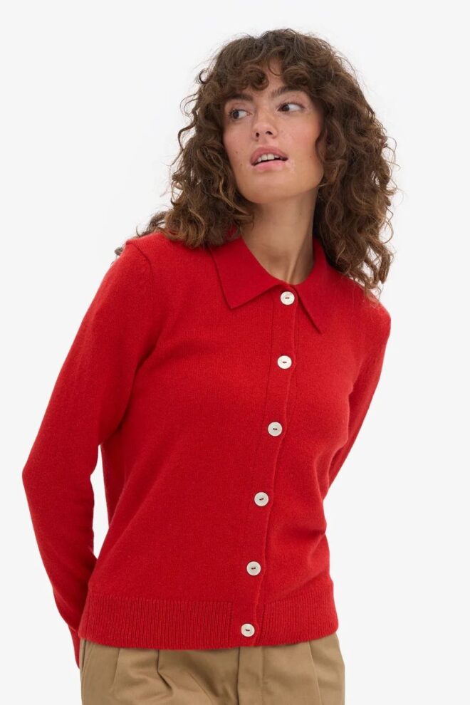 WESTE WOMEN MERINO CARD RED TANGERINE