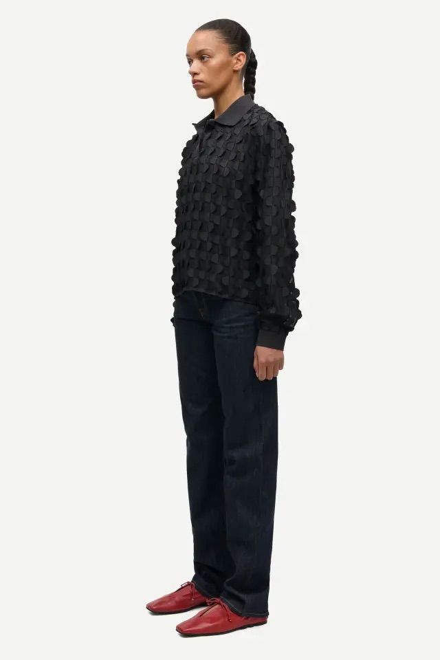 SHIRT SADOVERY LS POLO 16183 BLACK