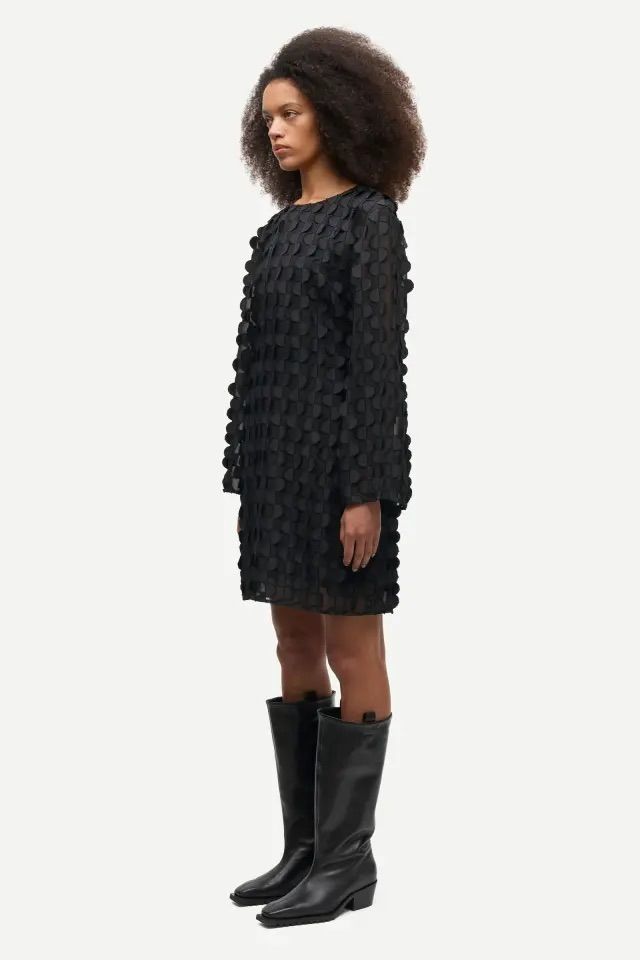 KLEID SACLOVERS LS DRESS 16183 BLACK