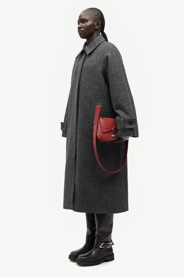 MANTEL SAALMA COAT 16188 DARK GREY