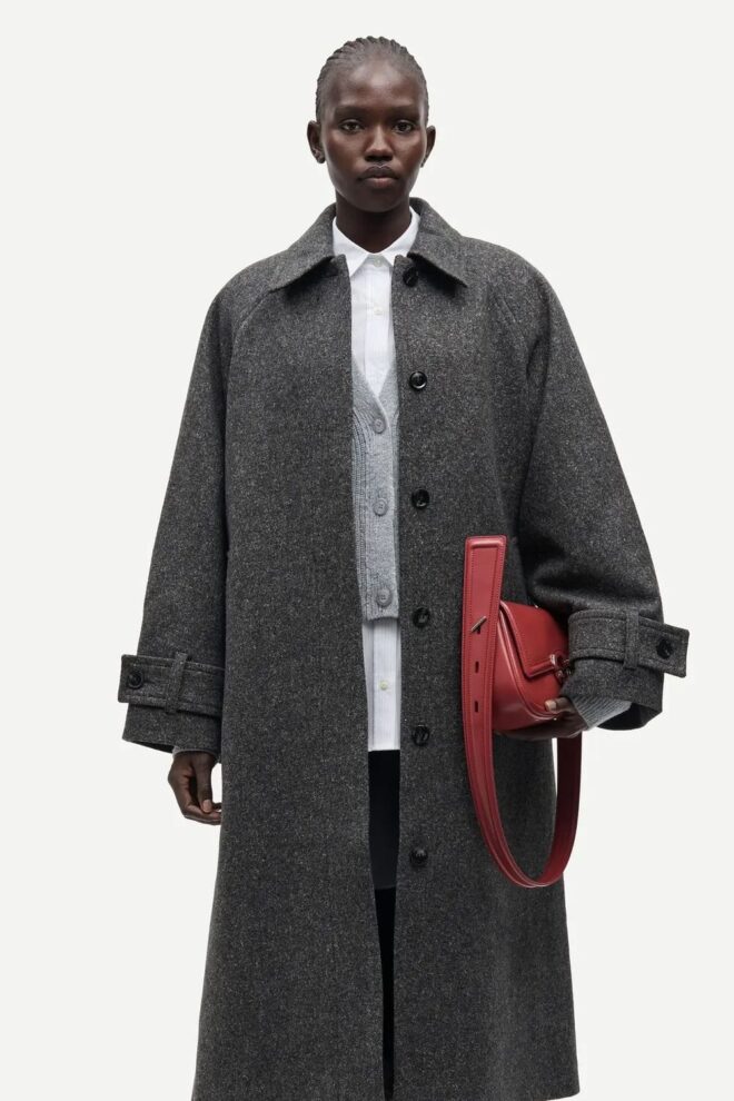 MANTEL SAALMA COAT 16188 DARK GREY
