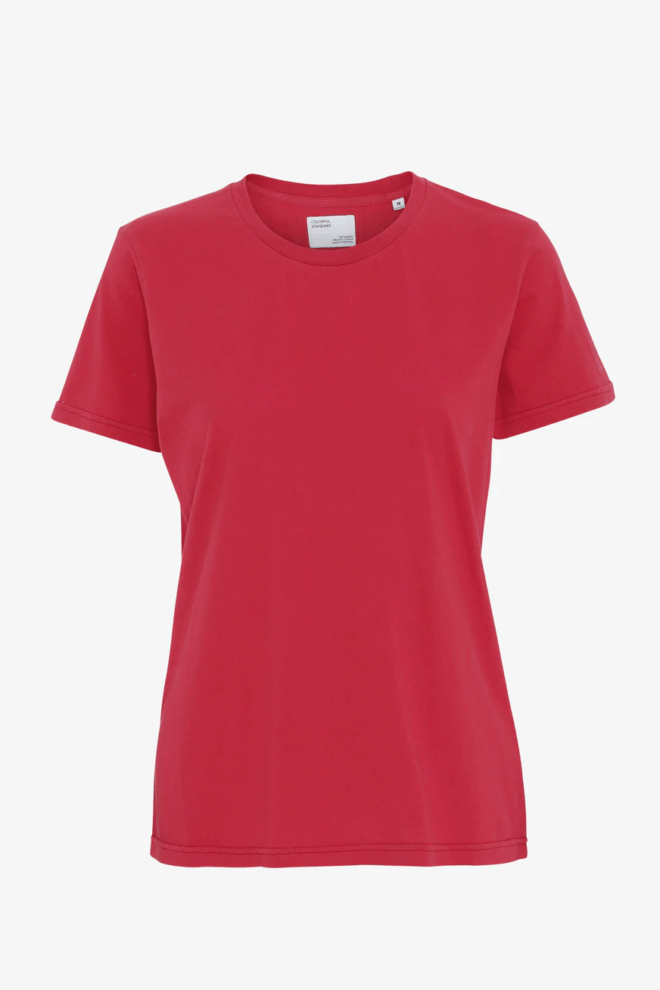 SHIRT WOMEN LIGHT ORGANIC SCARLET RED