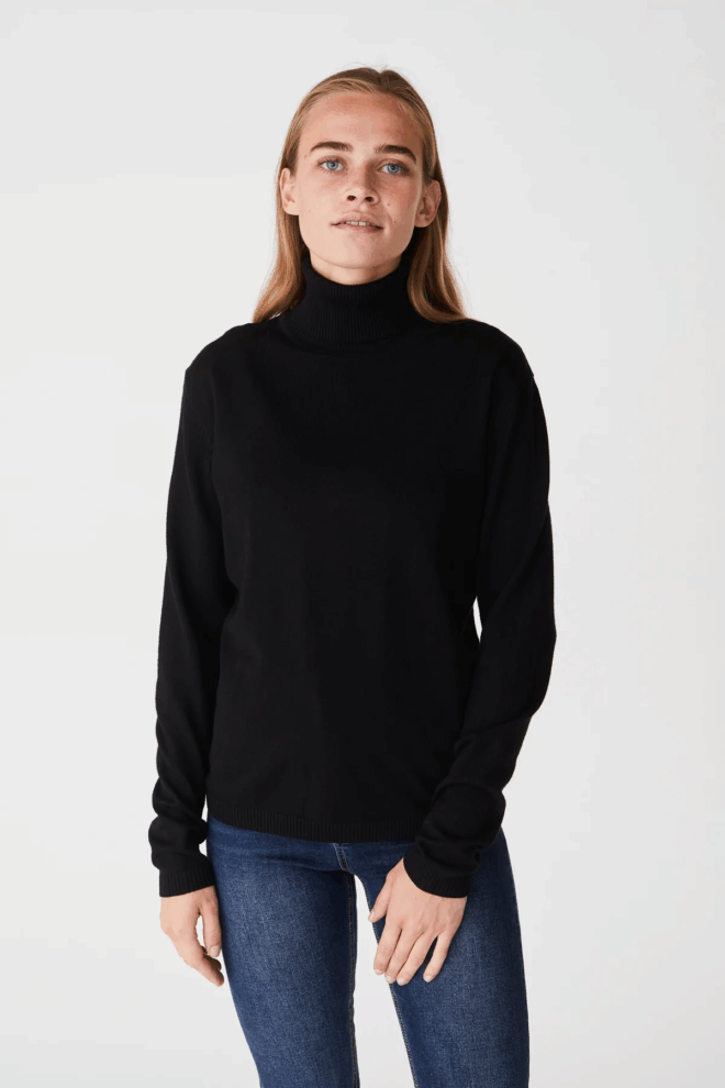ROLLI SRMARLA ROLLNECK KNIT BLACK