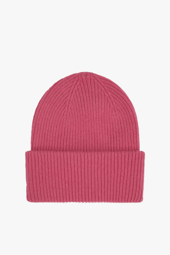 MÜTZE MERINO WOOL HAT RASPBERRY PINK