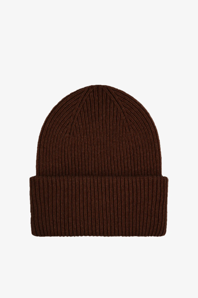 MÜTZE MERINO WOOL HAT COFFEE BROWN