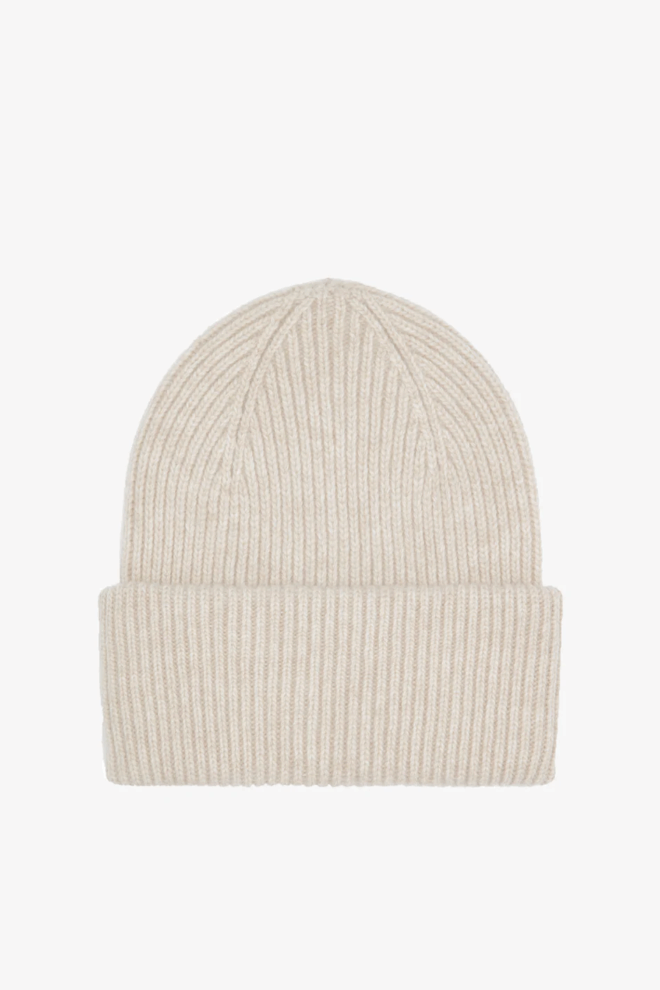MÜTZE                                            MERINO WOOL HAT IVORY WHITE