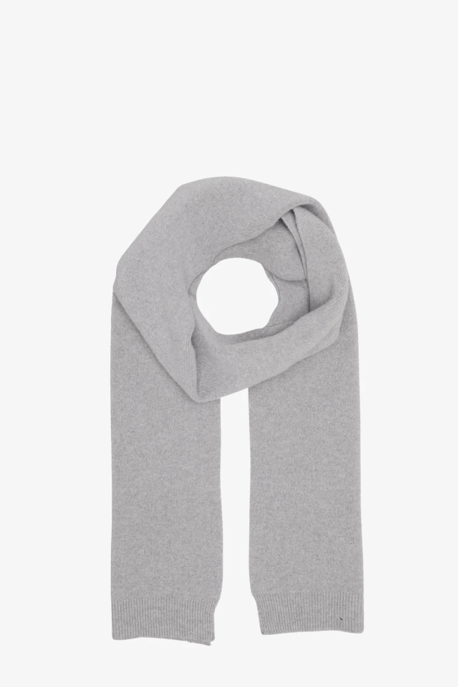 SCHAL                                            MERINO WOOL SCARF HEATHER GREY