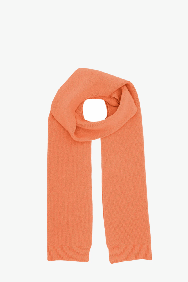 SCHAL                                            MERINO WOOL SCARF SANDSTONE ORANGE