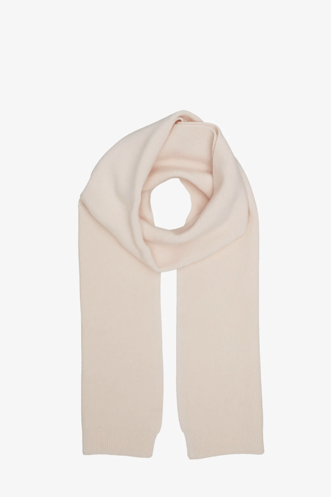 SCHAL                                            MERINO WOOL SCARF IVORY WHITE