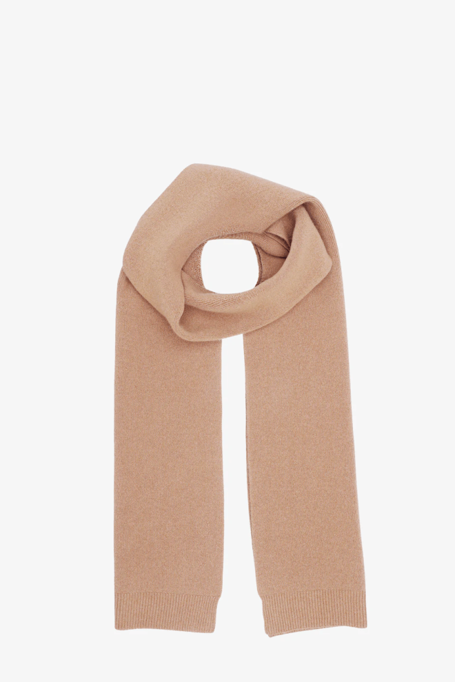 SCHAL                                            MERINO WOOL SCARF DESSERT KHAKI