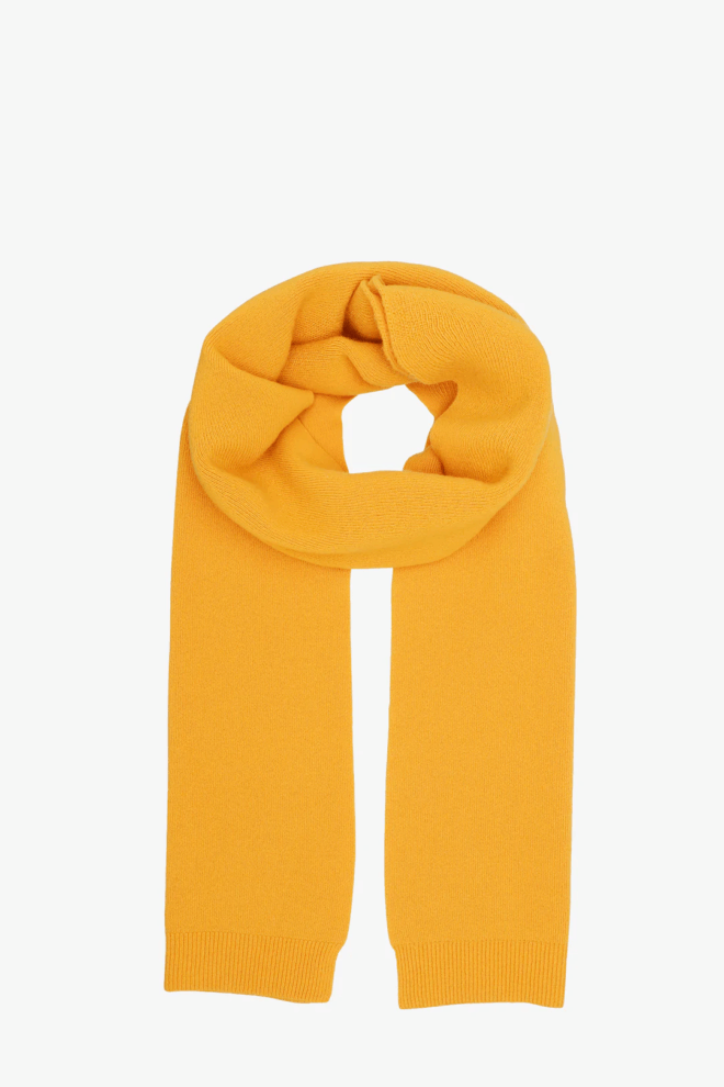 SCHAL                                            MERINO WOOL SCARF BURNED YELLOW