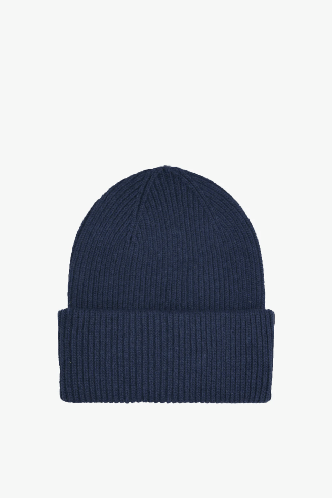 MÜTZE                                            MERINO WOOL HAT NAVY BLUE