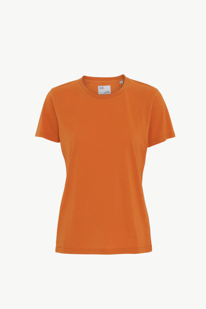 SHIRT WOMEN LIGHT ORGANIC BURNED ORANGE