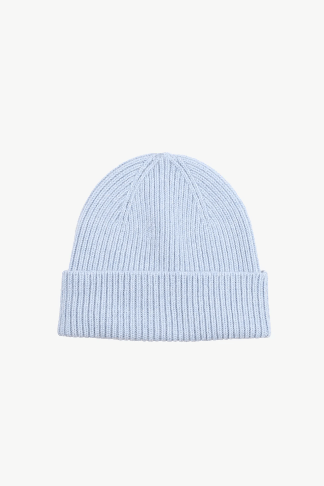 MÜTZE                                            MERINO WOOL BEANIE POLAR BLUE