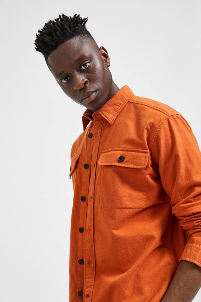 HEMD 16086545 SLHLOOSEROLF LS BOMBAY BRO