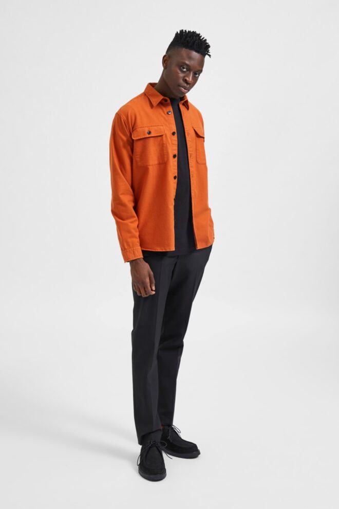 HEMD 16086545 SLHLOOSEROLF LS BOMBAY BRO