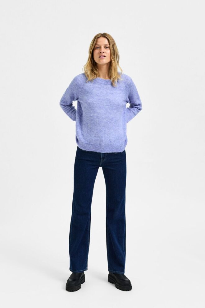 PULLOVER 16074482 SLFLULU LS KNIT JACARANDA SELECTED FEMME