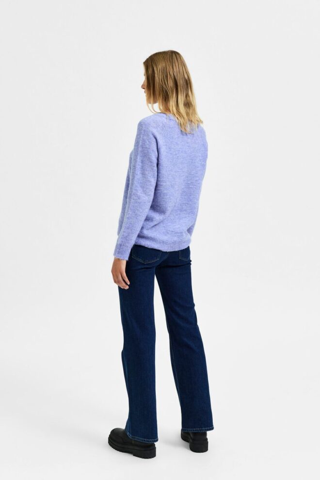PULLOVER 16074482 SLFLULU LS KNIT JACARANDA SELECTED FEMME