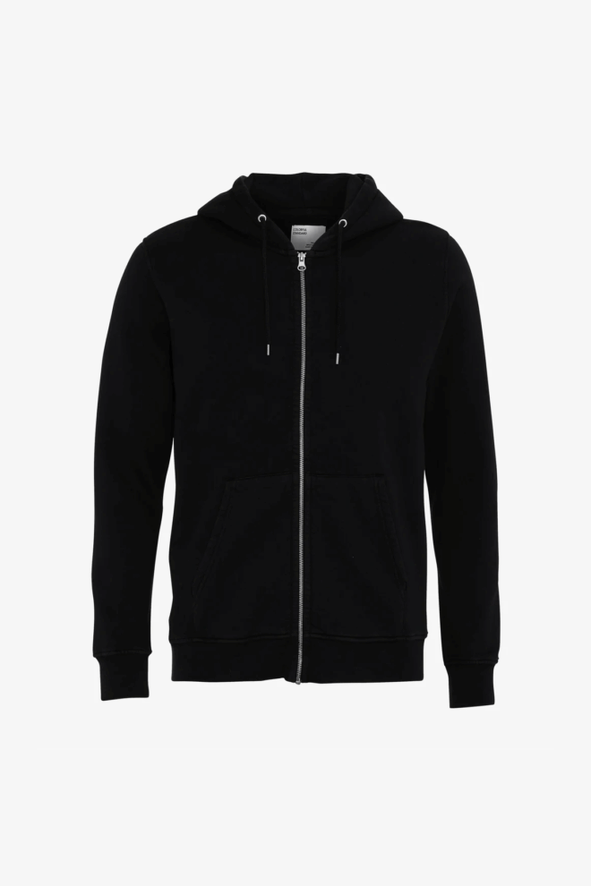 HOODIE CLASSIC ORGANIC ZIP HOOD DEEP BLACK