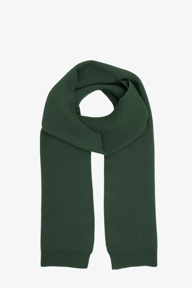 SCHAL MERINO WOOL SCARF EMERALD GREEN